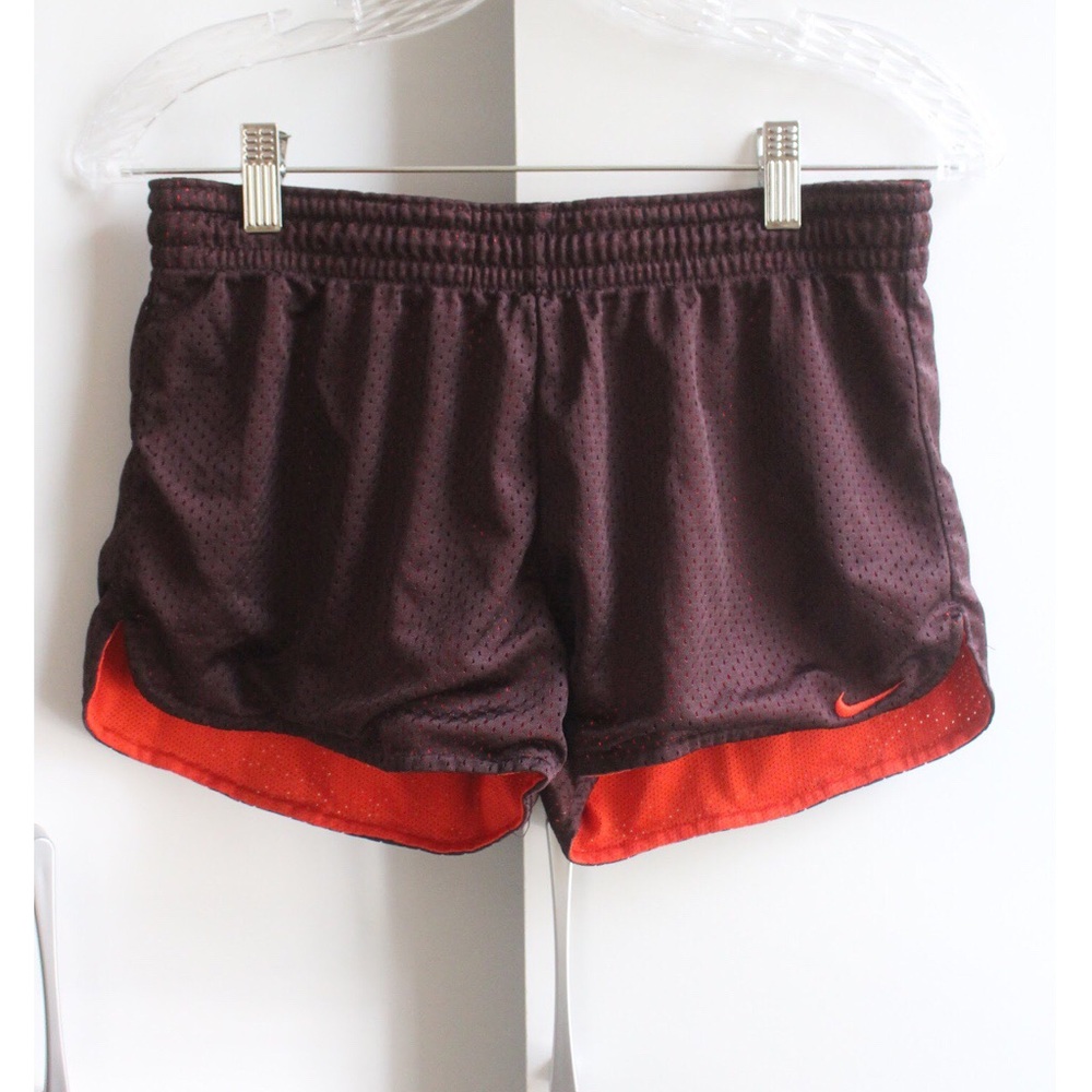 Nike shorts small red burgundy